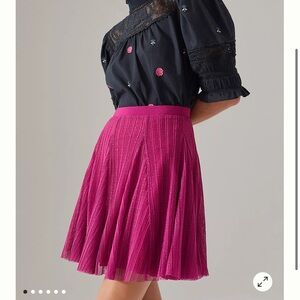Anthropologie Maeve Juliette Tulle Mini Skirt